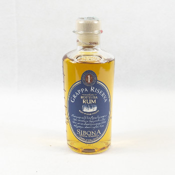 SIBONA BOX VASSOIO 1 GRAPPA RISERVA BOTTI DA RUM + 1 GRAPPA RISERVA BOTTI DA MADEIRA + 4 BICCHIERI