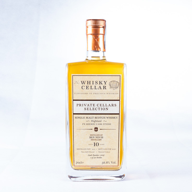 BEN NEVIS THE WHISKY CELLAR PRIVATE CELLARS SELECTION 10YO BEN NEVIS THE WHISKY CELLAR PRIVATE CELLARS SELECTION 10YO