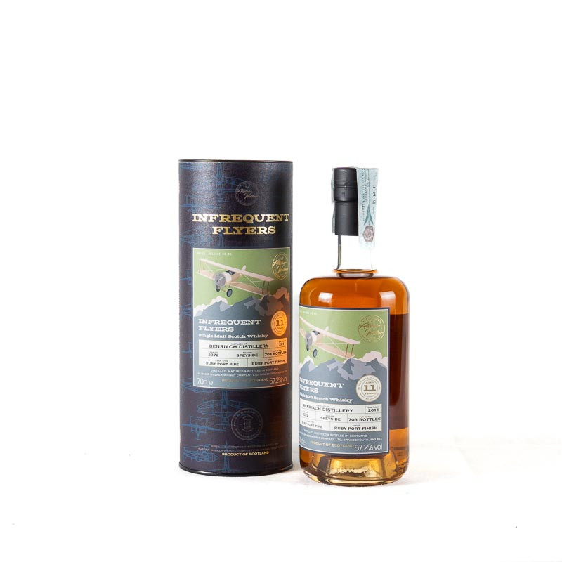 INFREQUENT FLYERS BENRIACH 2011 RUBY PORT FINISH 11YO CASK 2372 INFREQUENT FLYERS BENRIACH 2011 RUBY PORT FINISH 11YO CASK 2372
