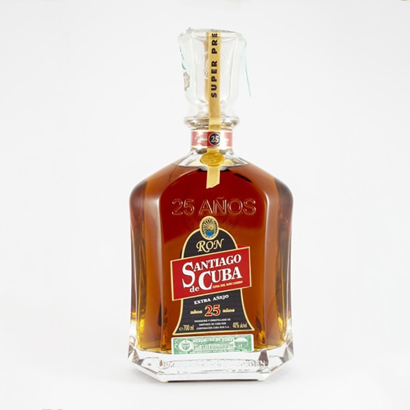 SANTIAGO DE CUBA RON EXTRA AÑEJO 25 AÑOS SANTIAGO DE CUBA RON EXTRA AÑEJO 25 AÑOS