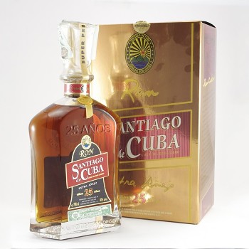 SANTIAGO DE CUBA RON EXTRA AÑEJO 25 AÑOS