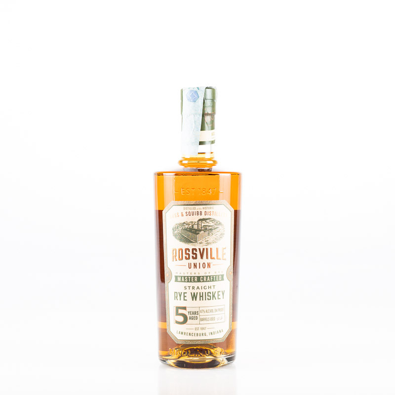 ROSS & SQUIBB ROSSVILLE UNION MASTER CRAFTED STRAIGHT RYE WHISKEY ROSS & SQUIBB ROSSVILLE UNION MASTER CRAFTED STRAIGHT RYE WHISKEY