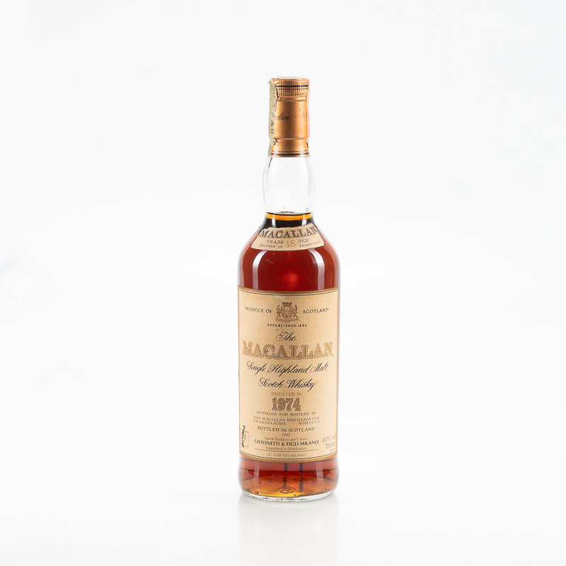 MACALLAN 1974-1992 18YO - IMPORTATORE GIOVINETTI & FIGLI - VINTAGE MACALLAN 1974-1992 18YO - IMPORTATORE GIOVINETTI & FIGLI - VINTAGE