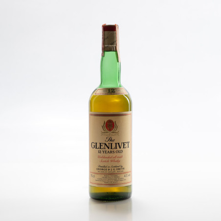 GLENLIVET 12YO - ANNI '80 - IMPORTATORE SEAGRAM ITALIA - VINTAGE