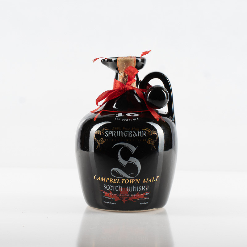 SPRINGBANK 10YO - IMPORTATORE CONSORZIO VINICOLO A. SUTTI - DECANTER IN CERAMICA - LIQUIDO OTTIMO LIVELLO - VINTAGE 0,75L