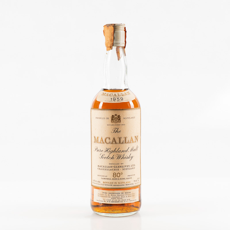 THE MACALLAN 1959 15YO 80° PROOF - IMPORTATORI F.LLI RINALDI - VINTAGE 0,75L